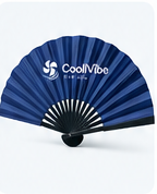 Branded hand fan
